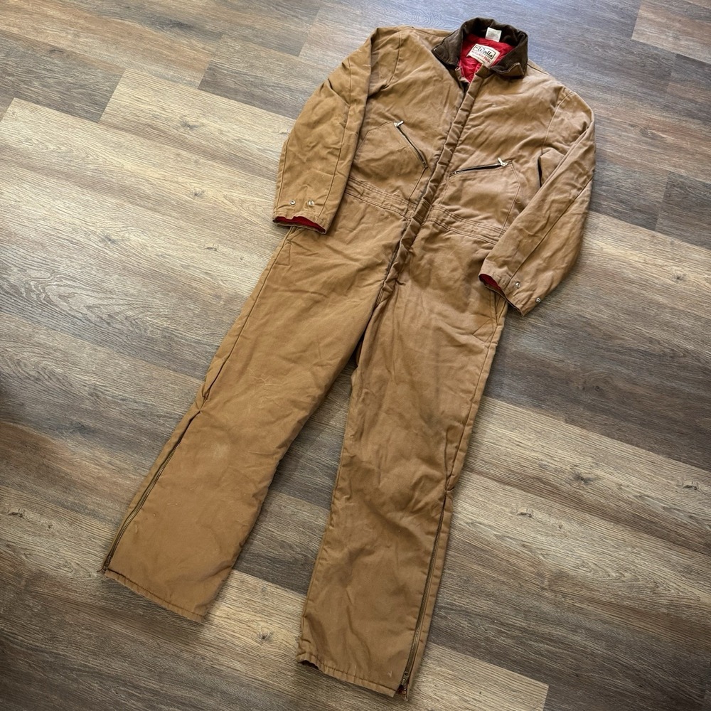 VTG Walls Blizzard Pruf Insulated Coveralls Men's Sz L Warm Winter
